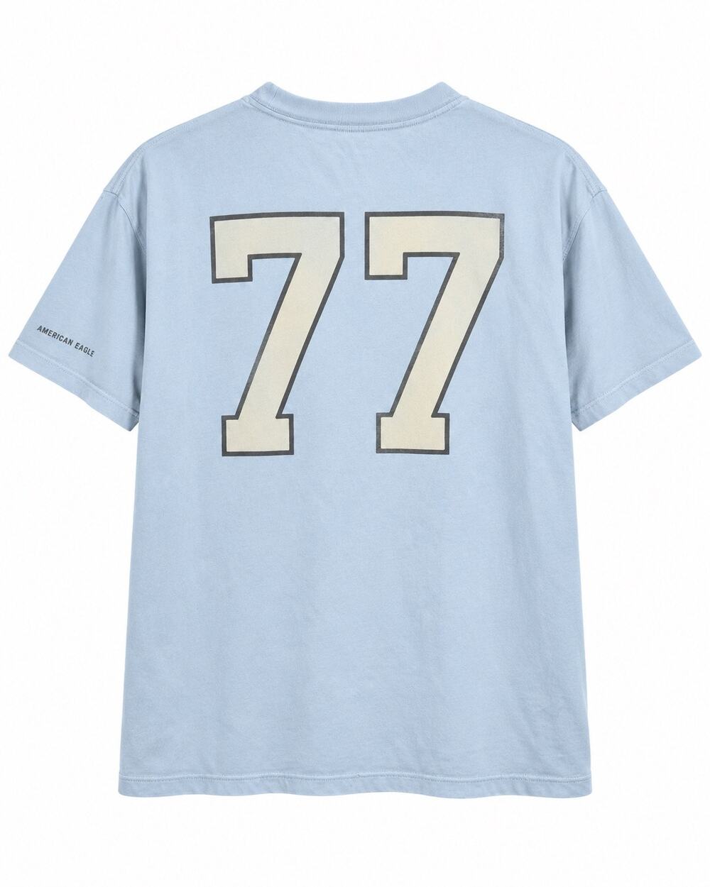 American Eagle New York Harbor Sailing Club 77 Graphic Tee Light Blue